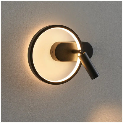 Applique Murale d’ambiance LED avec Liseuse orientable Intégrée