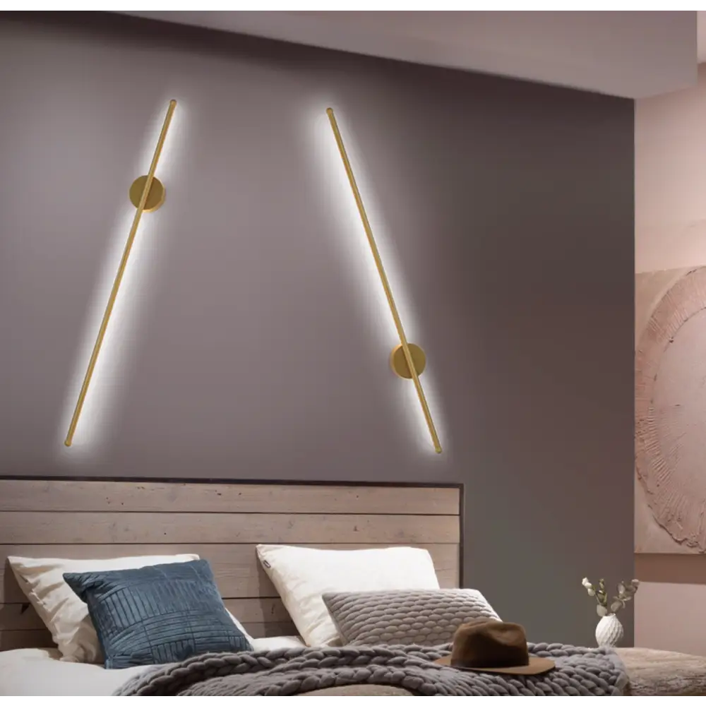 Applique Murale LED Linéaire Aluminium Premium - Lueur Élégante