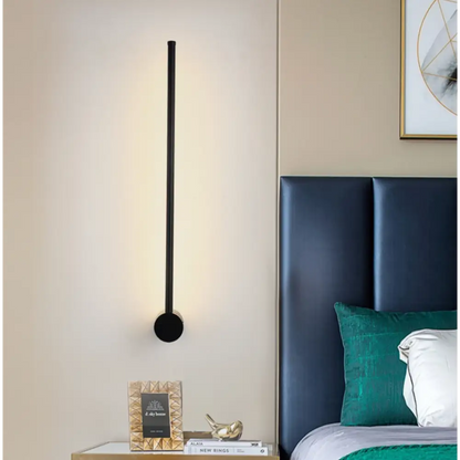 Applique Murale LED Linéaire Aluminium Premium - Lueur Élégante 80 cm / Noir