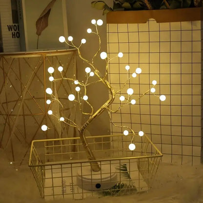 Arbre scintillant LED - Pour une Ambiance Féérique Scintillement de perles