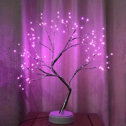 Arbre scintillant LED - Pour une Ambiance Féérique Scintillements roses