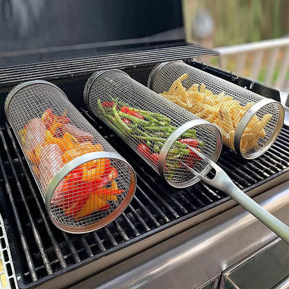 BBQGrill️ Rotatif - Griller tout aliment parfaitement sans chute