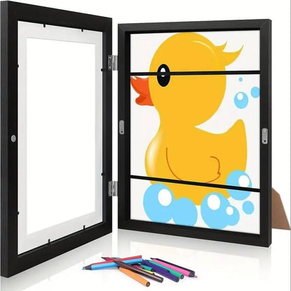 Cadre Dessins Magique & Magnétique en Bois pour Petits Artistes
