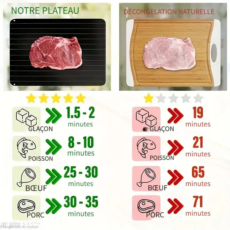 Plateau de Décongélation Rapide