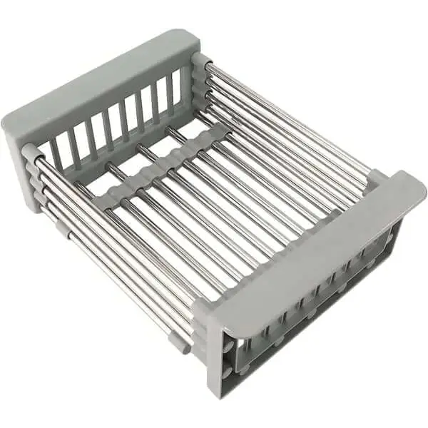 Support De Vidange Pour évier De Cuisine En Inox 304 - Panier Filtre Résidus Alimentaires, Protège Les Tuyaux | 18x10x9 Cm, Rangement éponges