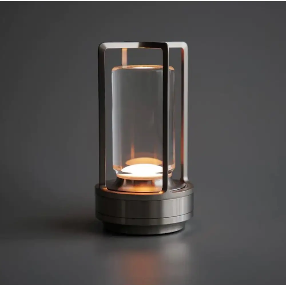 Lanterne de Table Moderne sans Fil - Argent