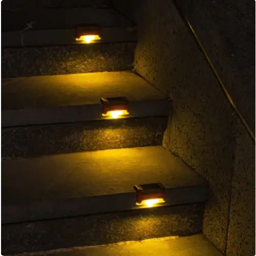 Luminaire solaire pour escaliers et bordures (4 pièces)
