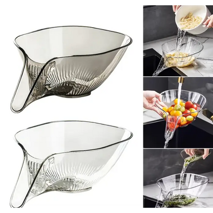Panier de drainage & lavage transparent multifonctionnel - 1 acheté + offert