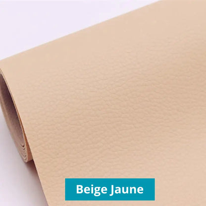 Patchs auto - adhéifs RénoCuir - Kit de réparation Cuir Beige Jaune