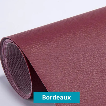 Patchs auto - adhéifs RénoCuir - Kit de réparation Cuir Bordeaux