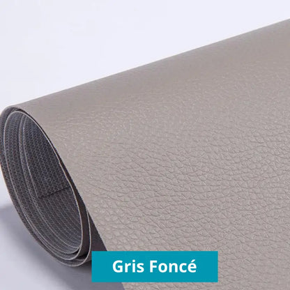 Patchs auto - adhéifs RénoCuir - Kit de réparation Cuir Gris