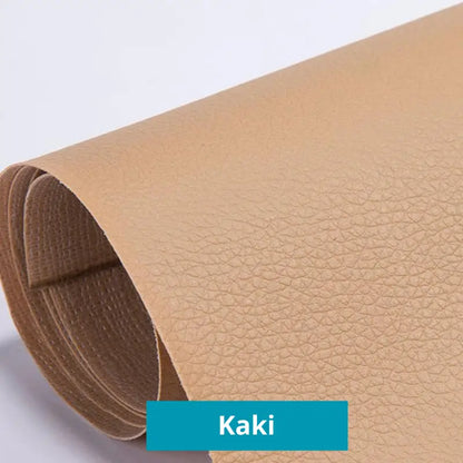 Patchs auto - adhéifs RénoCuir - Kit de réparation Cuir Kaki