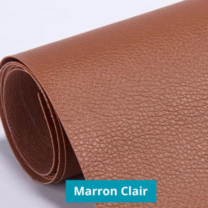 Patchs auto - adhéifs RénoCuir - Kit de réparation Cuir Marron clair