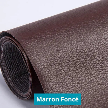 Patchs auto - adhéifs RénoCuir - Kit de réparation Cuir Marron foncé