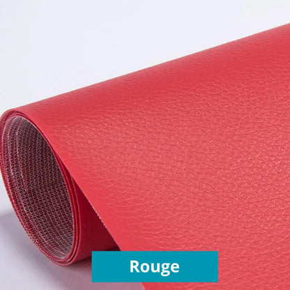 Patchs auto - adhéifs RénoCuir - Kit de réparation Cuir Rouge