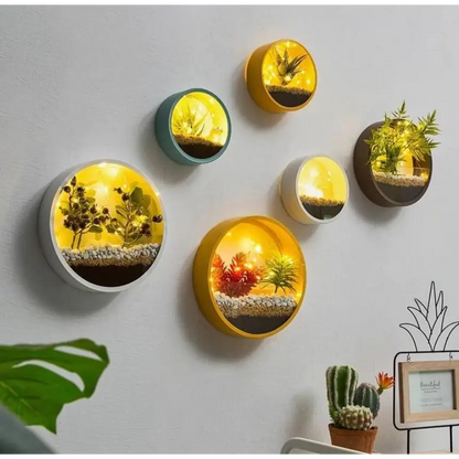 Pot de Fleurs Mural Élégant - Marron