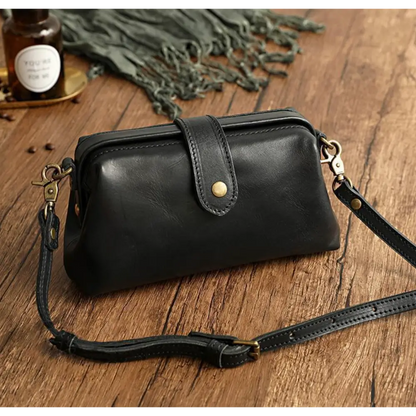 Sac à Bandoulière Rétro Chic - Noir