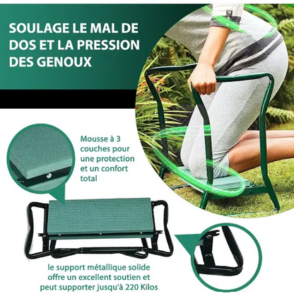 Siège de Jardin et Agenouilloir Polyvalent