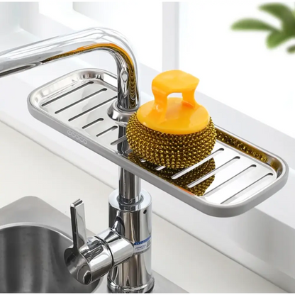 Support Pratique de Rangement D’évier - Taille L (284mm x 105mm) / Gris