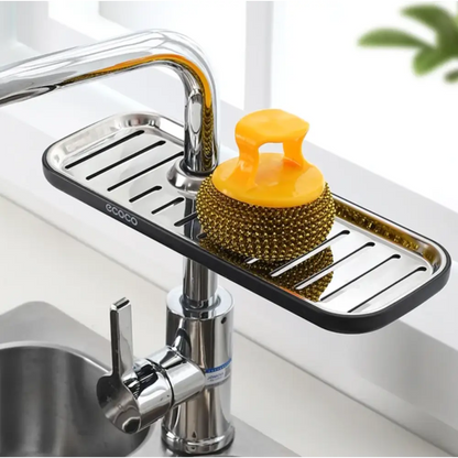 Support Pratique de Rangement D’évier - Taille L (284mm x 105mm) / Noir