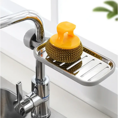 Support Pratique de Rangement D’évier - Taille M (220.5mm x 105mm) / Gris