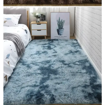 Tapis Doux Luxueux - Bleu / 80cm x 160cm