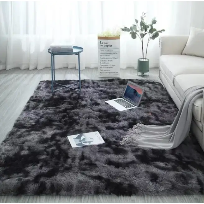 Tapis Doux Luxueux - Gris Foncé / 80cm x 160cm