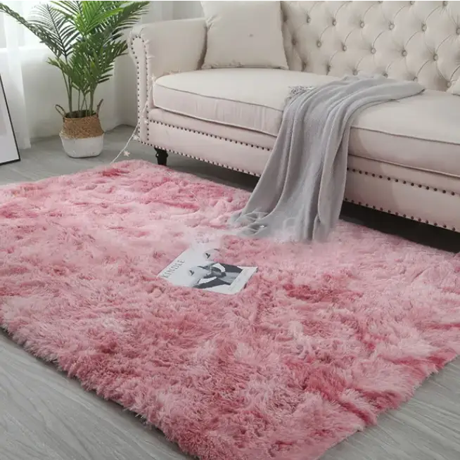 Tapis Doux Luxueux - Rose Foncé / 80cm x 160cm